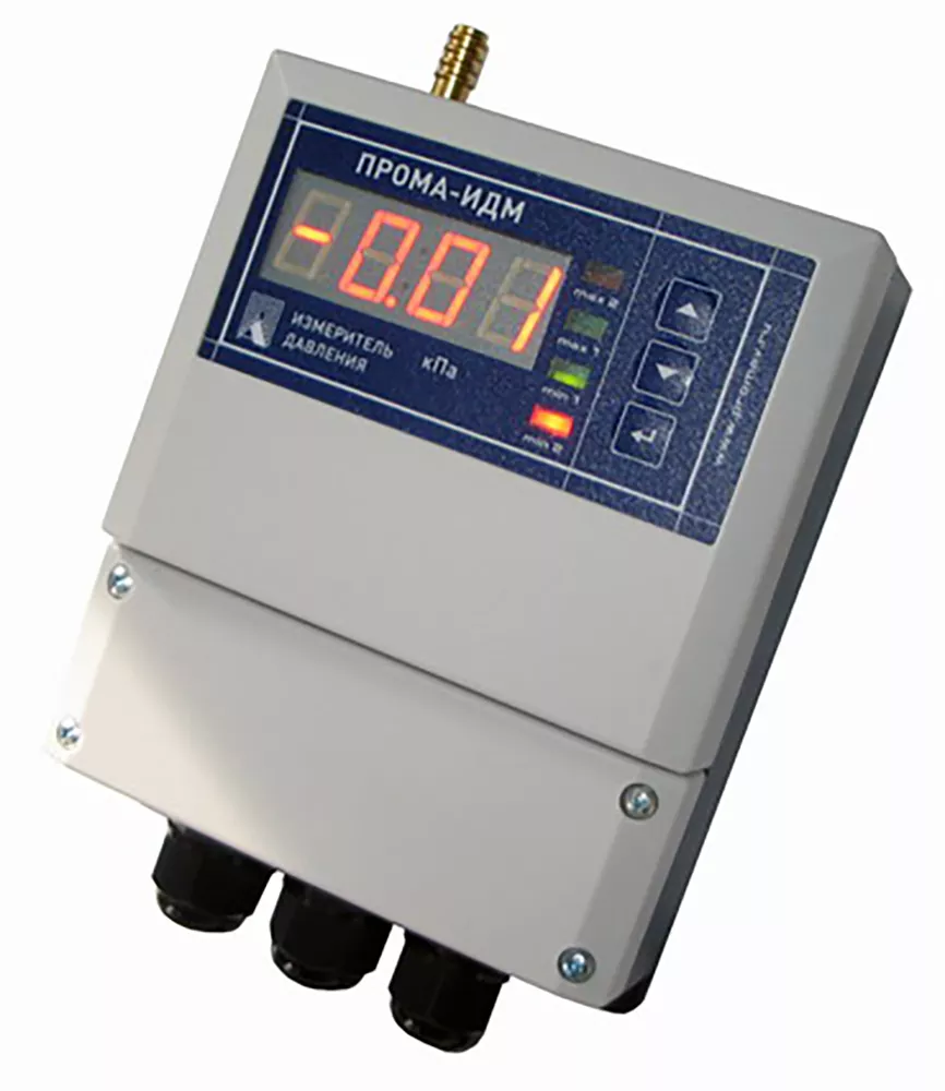 Измеритель вакуумметрического и избыточного давления для настенного монтажа ПРОМА-ИДМ-016-ДИВ-0,25-Н Датчики давления