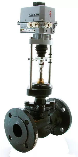 Клапан регулирующий двухходовой с электроприводом ПРОМА КРД-20 Котельная автоматика